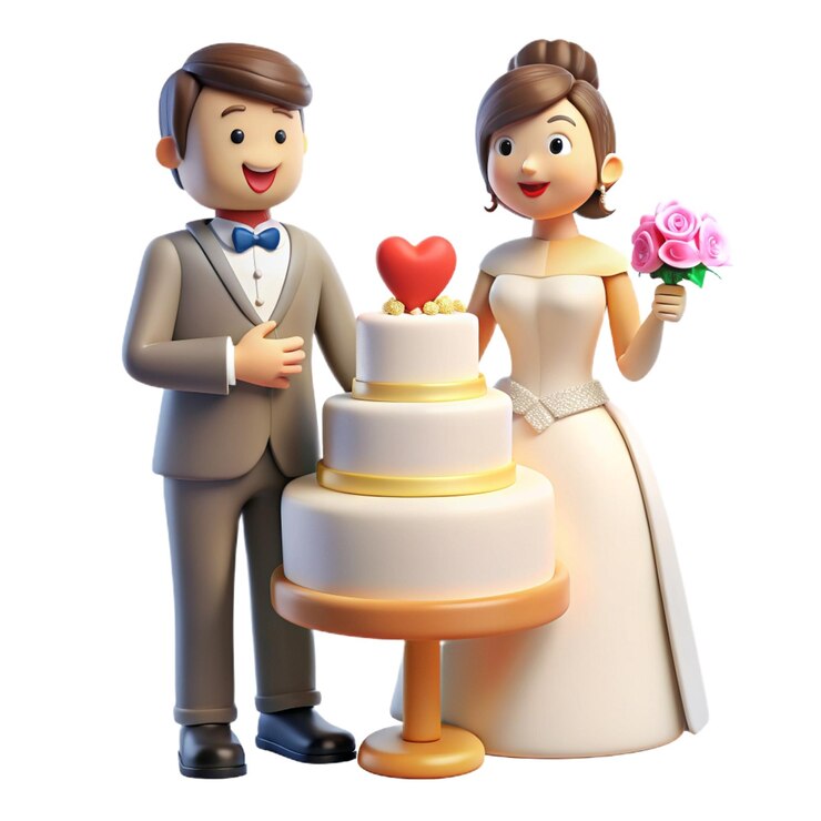 newly-married-couple-enjoying-their-wedding-cake-with-joy-love_979495-146241